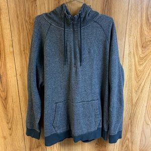Under Armour Mens Gray 1/4 Pullover Hoodie Sweater